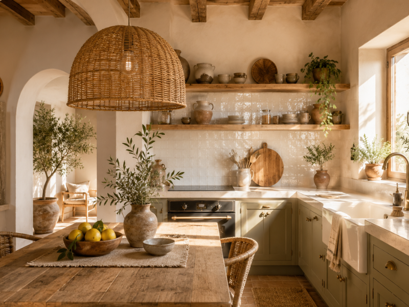 conseguir una cocina mediterránea acogedora 3