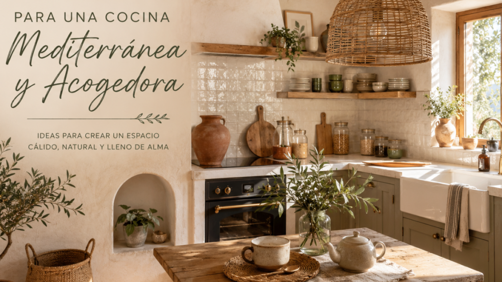 conseguir una cocina mediterránea acogedora