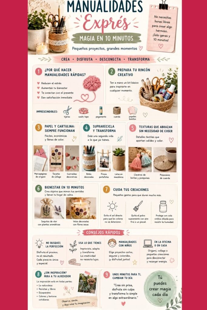 infografia manualidades exprés ten minutes crafts