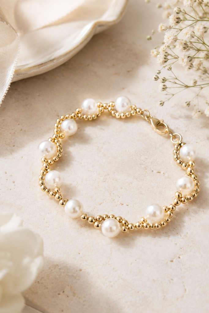 pearl bracelet pulsera de perlas