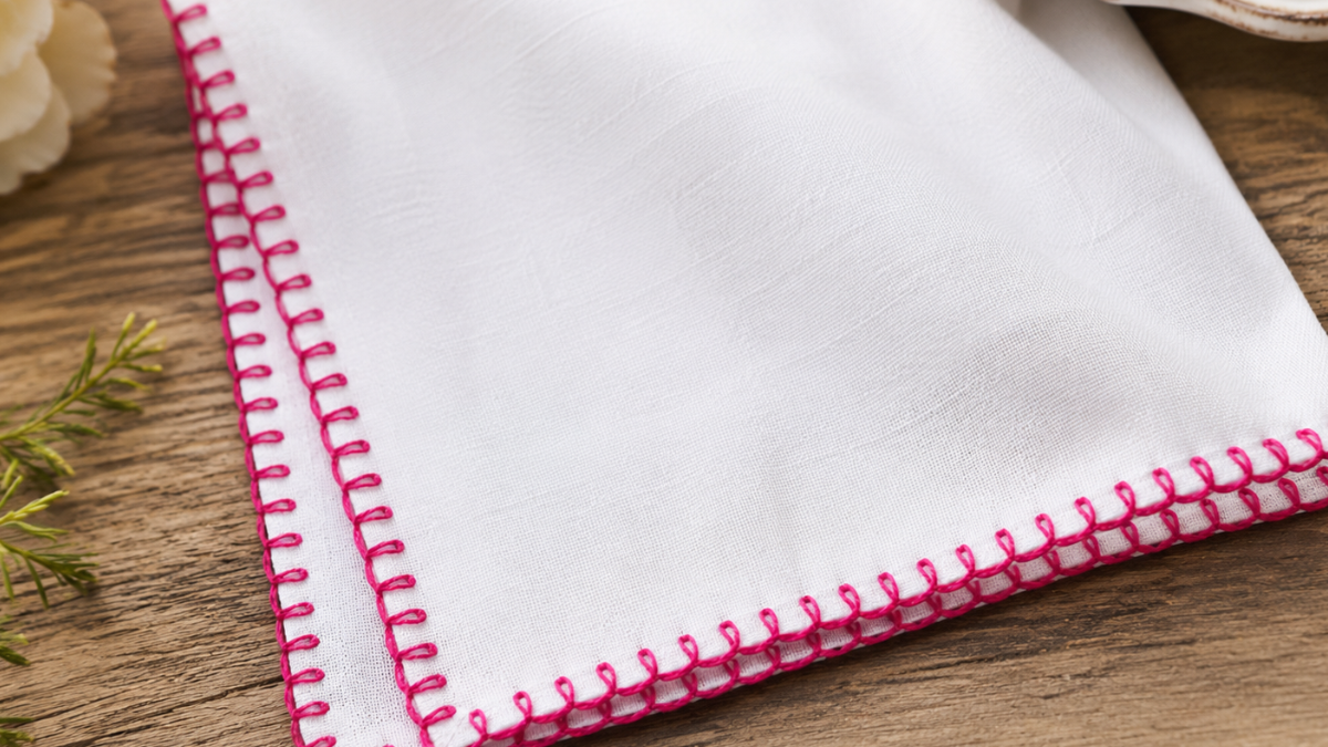 Cómo Rematar telas con un bordado sencillo, práctico y con encanto
